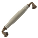cream porcelain handle with bronze fitting classic furniture handle 26 393b6